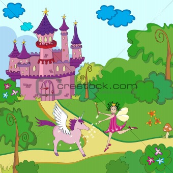 Fairy tale illustration.