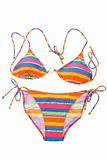 Bright striped bikini