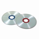 Compact disc - blend and gradient on white background