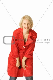 Beautiful fashion woman. Isolated over white background