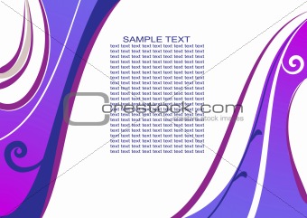 Template in violett  and white style