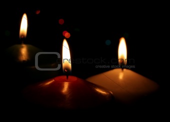 Three Christmas Candles
