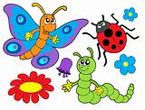 Bug and flower illustration
