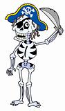 Pirate skeleton with sabre