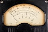 Vintage analog scale of a measurment device