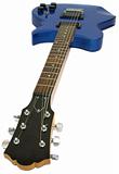 Blue guitar, isolated