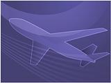 Air travel airplane illustration