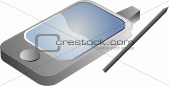 PDA phone illustration