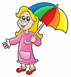 Girl with umbrella