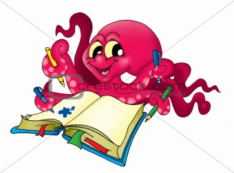 Octopus with pencils