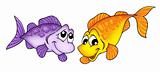 Yellow and purple fish