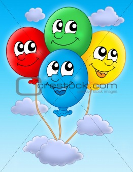 Balloons on sky