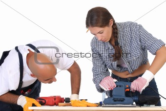 construction workers at work 