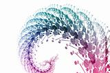 Blue Purple Power Wave Abstract Background
