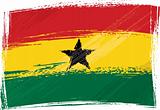 Grunge Ghana flag