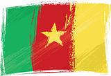 Grunge Cameroon flag