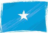 Grunge Somalia flag