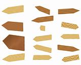 set of wooden arrows