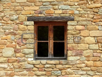 Window of stone home