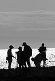 Photographers Silhouette on the beach