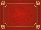 Lustrous Red Holiday Background.