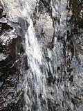 waterfall on a rock