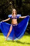 Belly Dancer in Blue