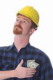 construction worker with earnings