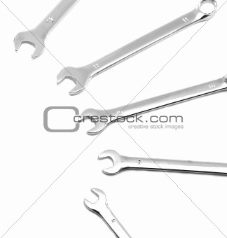 spanners isolated on white