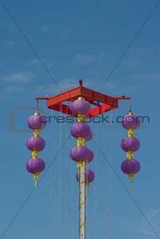 Violet chinese lanterns