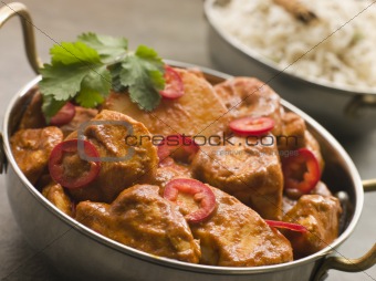Chicken Chili Tikka Masala with Fragrant Basmati Rice