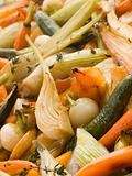 Honey and Thyme Roasted Baby Vegetables