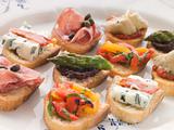 Plated Selection of Crostini
