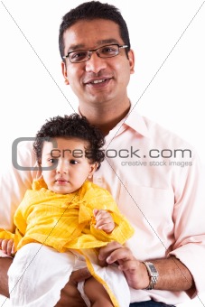 East Indian Father and Son