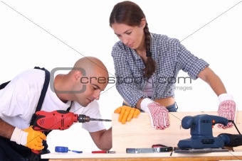 construction workers at work 