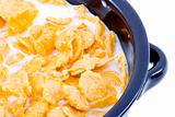 Bowl of Cornflakes with Milk