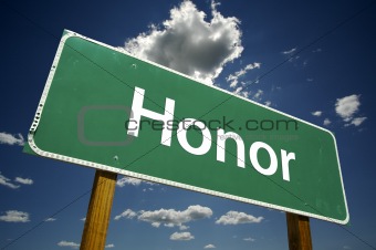 Honor Road Sign