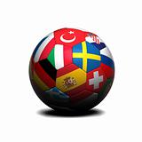 European soccer ball