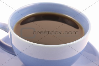 cup of coffee isolated on white in studio