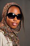 African fashion model