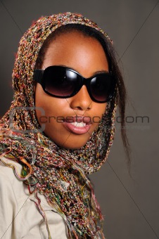 African fashion model