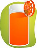 Orange juice illustration