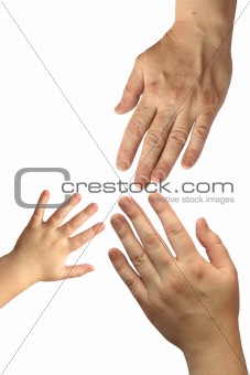 three hands