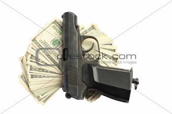 Money and gun