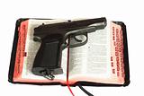  gun on Bibles
