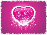 grunge frame heart with purple background, wallpaper