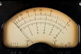 Vintage analog scale of a measurment device