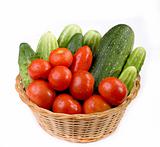 vegetables in the basket