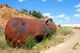 The old railway tank for transportation of mineral oil