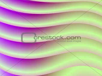 Purple and Green Waves